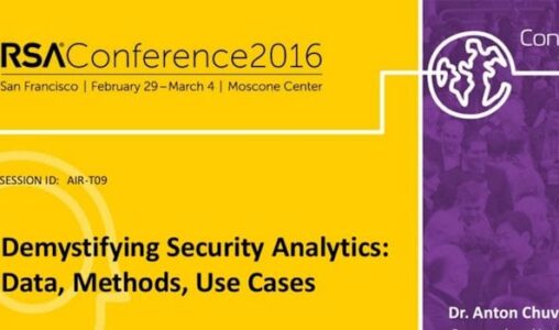 Demystifying Security Analytics A Presentation from RSAConf 2016