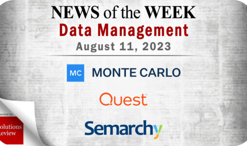 Data Management News for the Week of August 11; Updates from Monte Carlo, Quest Software. Semarchy & More